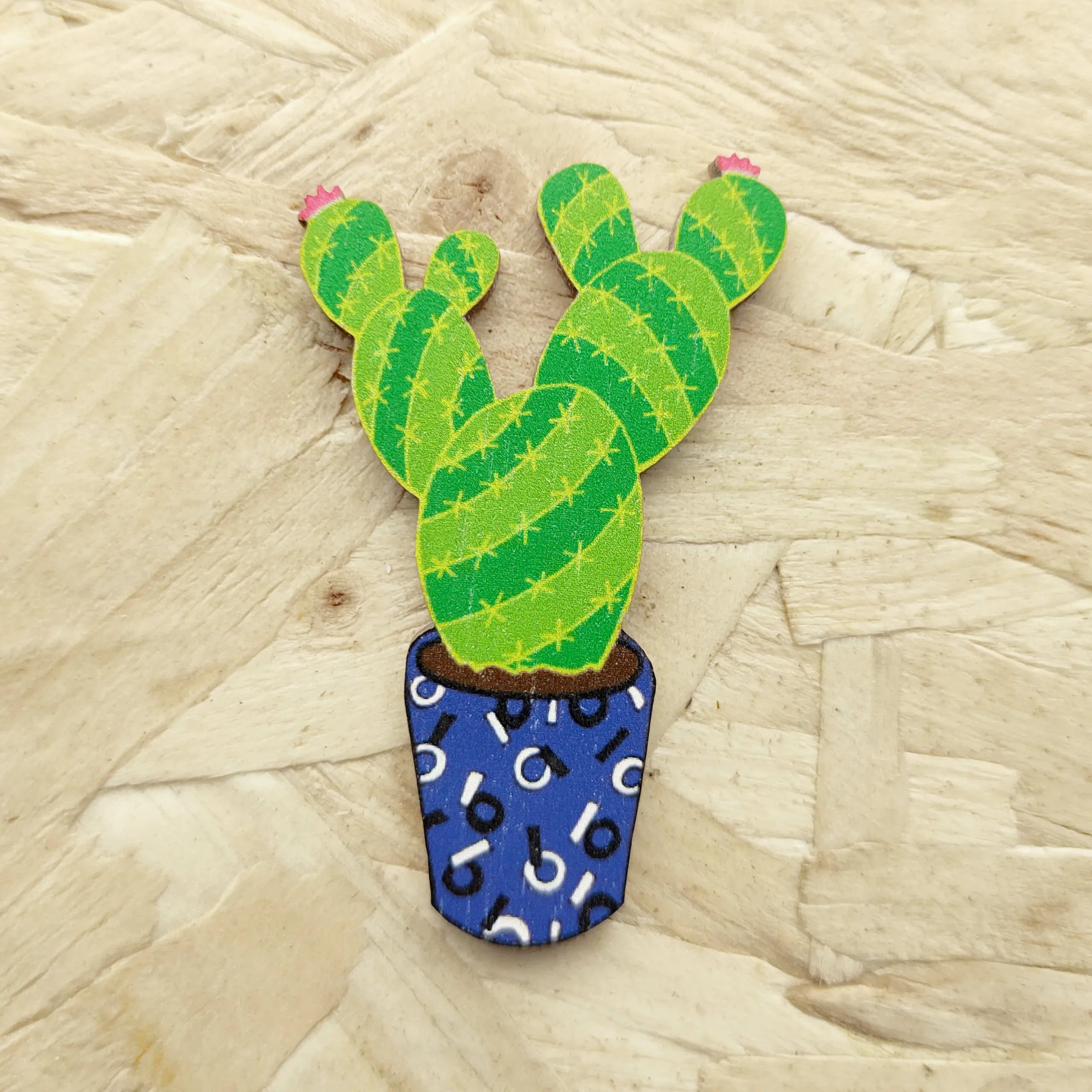 Cactus Pin - The Nancy Smillie Shop - Art, Jewellery & Designer Gifts Glasgow