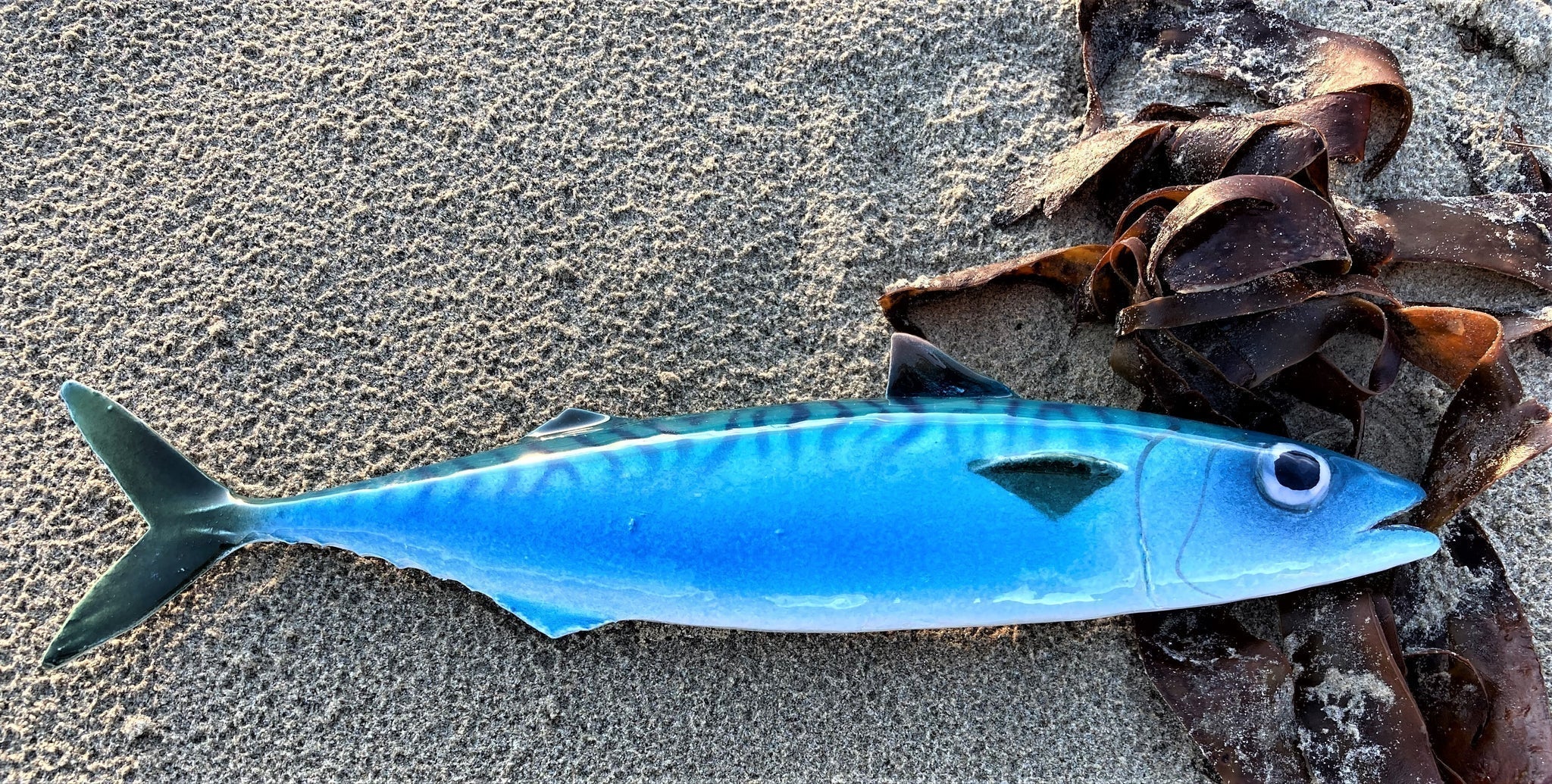 Ceramic Mackerel Fish Wall Art - The Nancy Smillie Shop - Art, Jewellery & Designer Gifts Glasgow