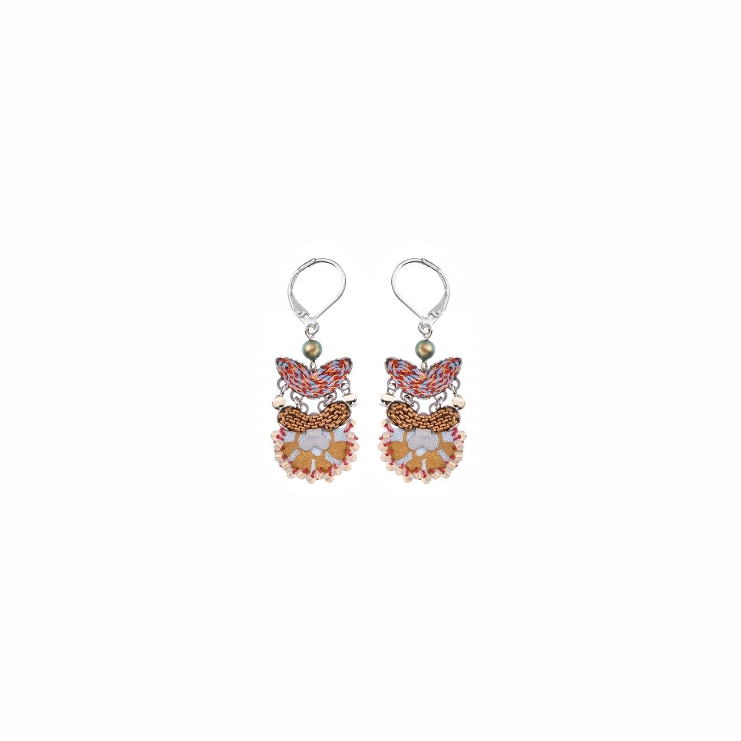 Champagne Minako Earrings - The Nancy Smillie Shop - Art, Jewellery & Designer Gifts Glasgow