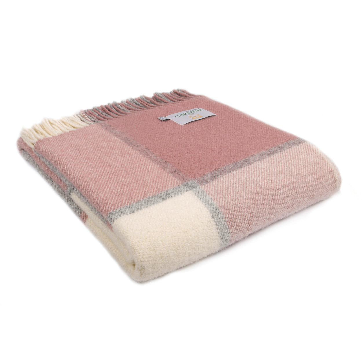 Charcoal and dusky pink throw - All House & Home - Scotland