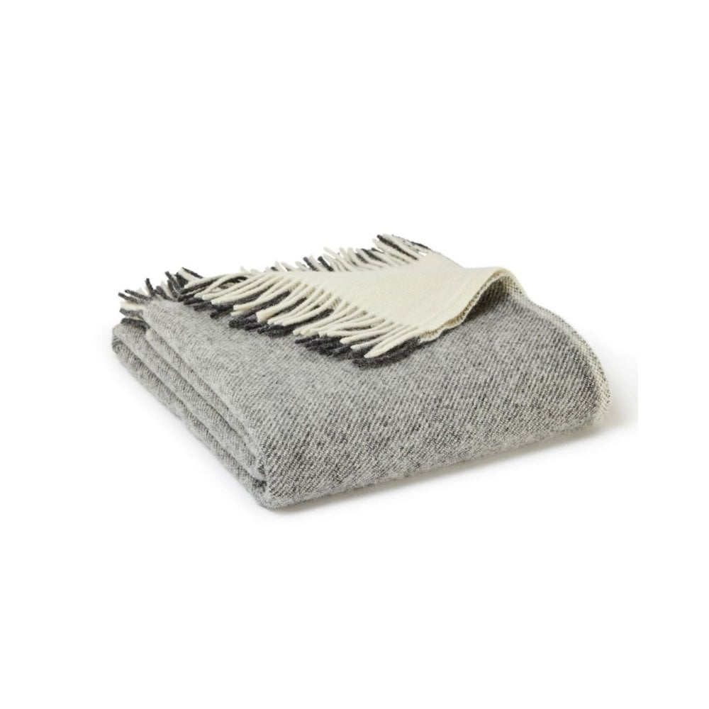 Charcoal & Cream Moorland Throw - The Nancy Smillie Shop - Art, Jewellery & Designer Gifts Glasgow
