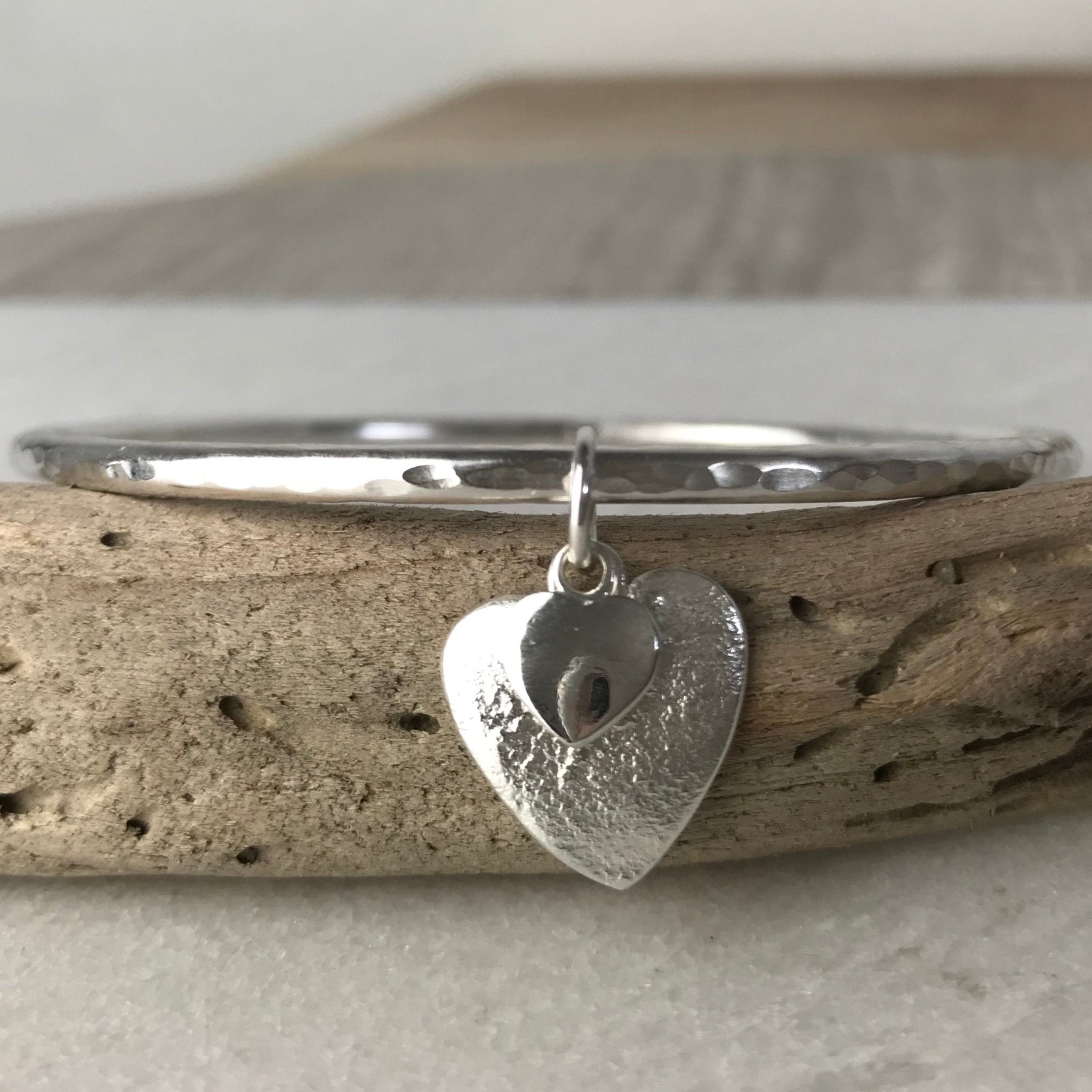 Chunky Heart Bangle - The Nancy Smillie Shop - Art, Jewellery & Designer Gifts Glasgow