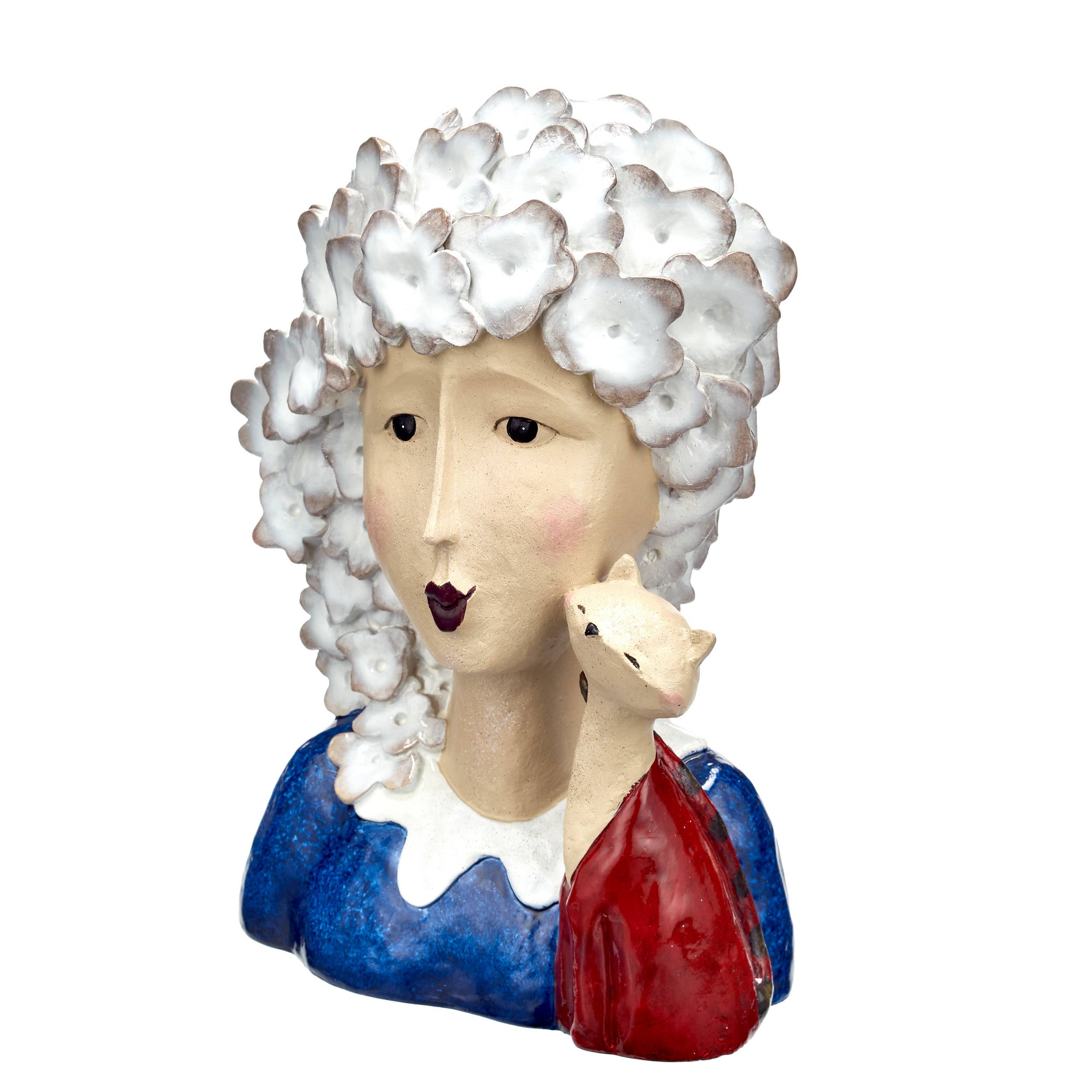 Claudette - White Haired Lady with Cat - Cats & Dogs - Scotland