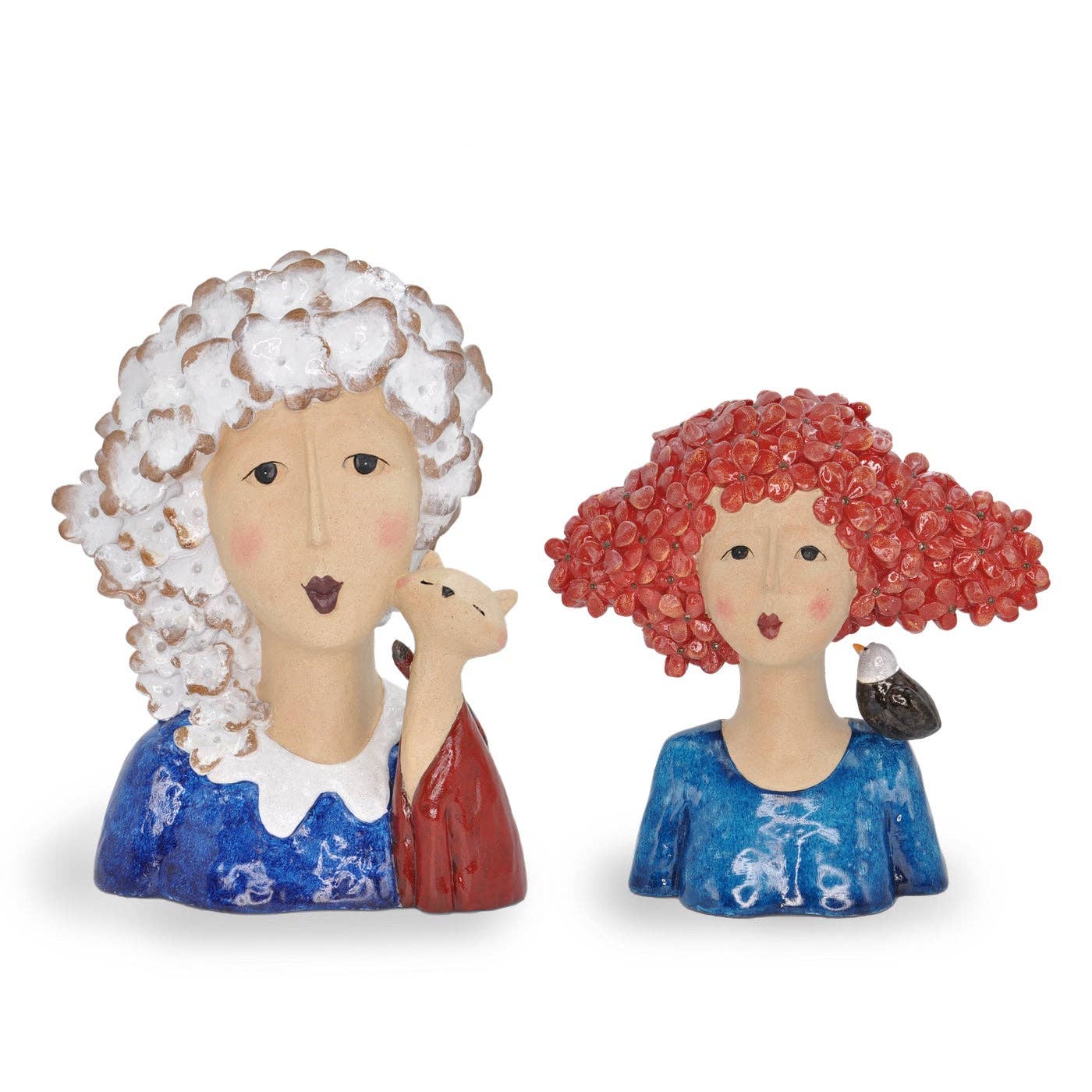 Claudette - White Haired Lady with Cat - Cats & Dogs - Scotland