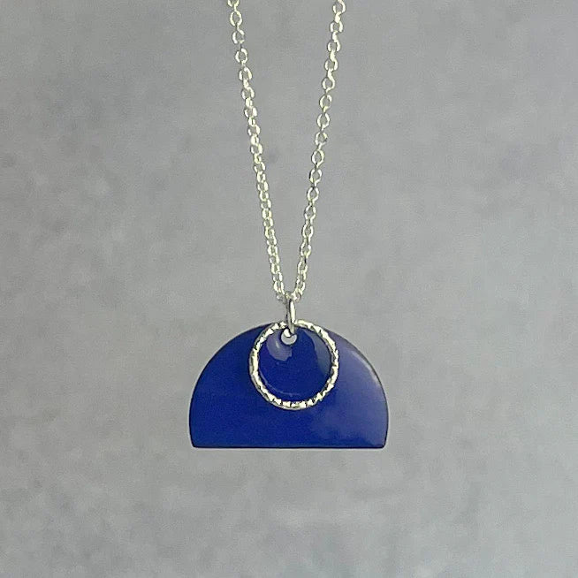 Cobalt Blue Tulip Necklace - Jewellery - Scotland