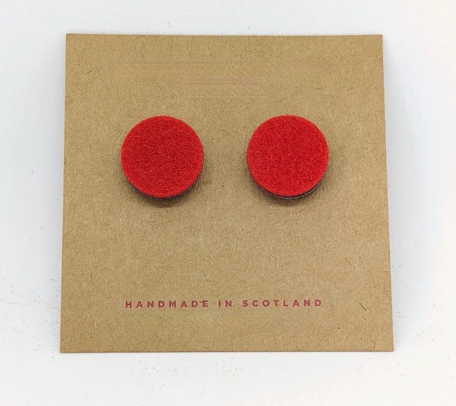 Colourful Felt Studs - The Nancy Smillie Shop - Art, Jewellery & Designer Gifts Glasgow