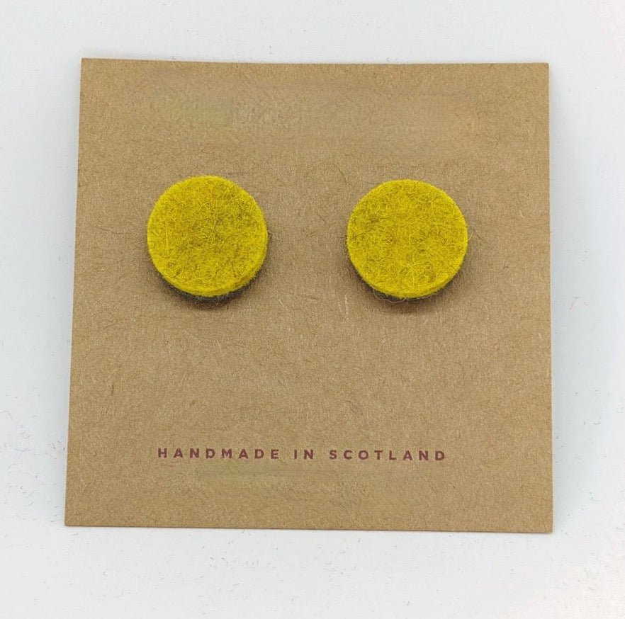 Colourful Felt Studs - The Nancy Smillie Shop - Art, Jewellery & Designer Gifts Glasgow
