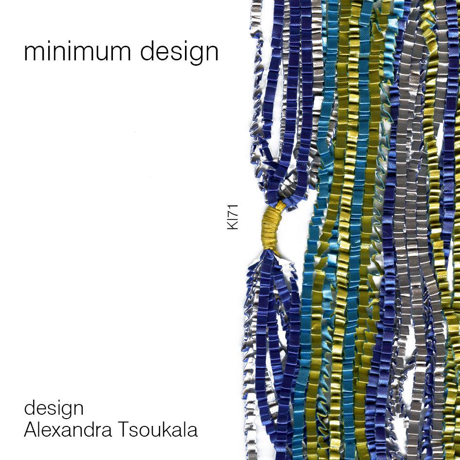 Combination Blue StrandNecklace - The Nancy Smillie Shop - Art, Jewellery & Designer Gifts Glasgow