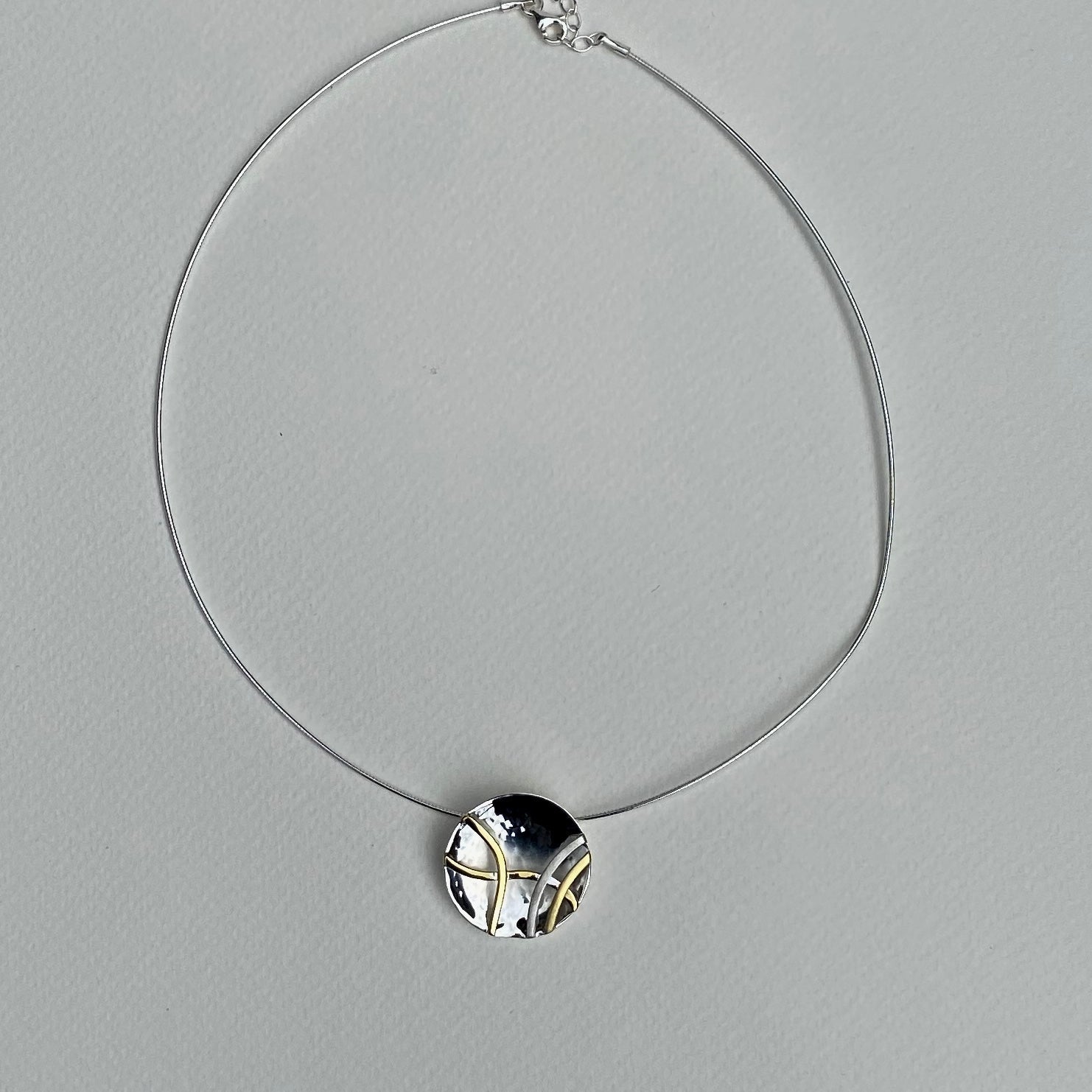 Concave Disc Necklace - The Nancy Smillie Shop - Art, Jewellery & Designer Gifts Glasgow