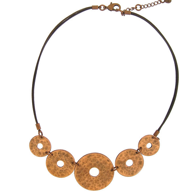 Copper Hammered Necklace - The Nancy Smillie Shop - Art, Jewellery & Designer Gifts Glasgow