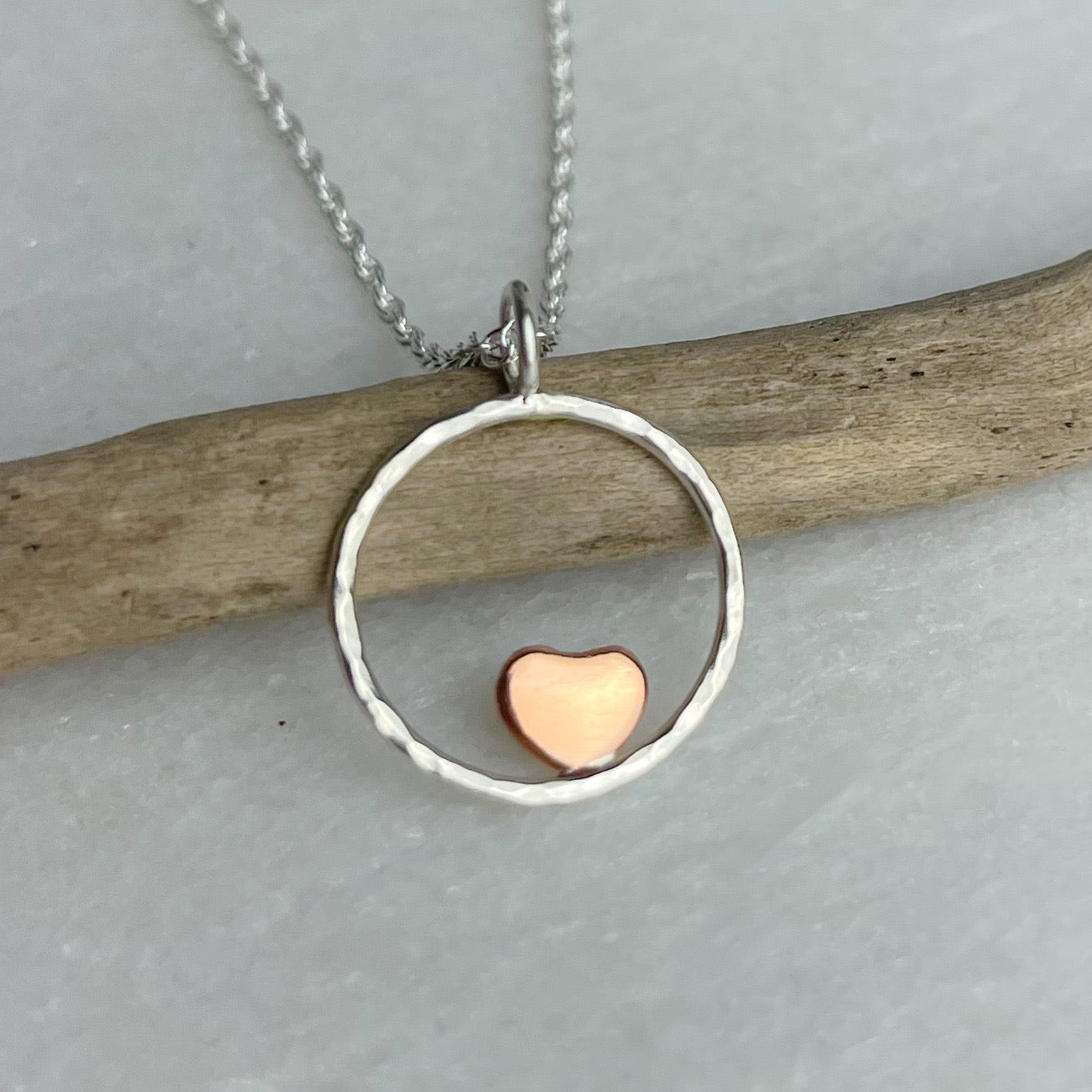Copper Heart Hoop Necklace - The Nancy Smillie Shop - Art, Jewellery & Designer Gifts Glasgow