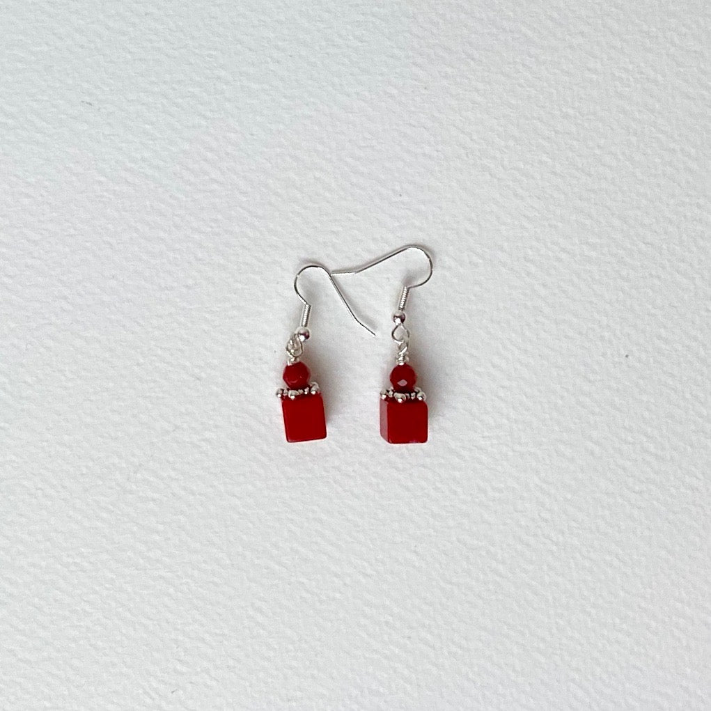 Coral Bead Earrings - The Nancy Smillie Shop - Art, Jewellery & Designer Gifts Glasgow