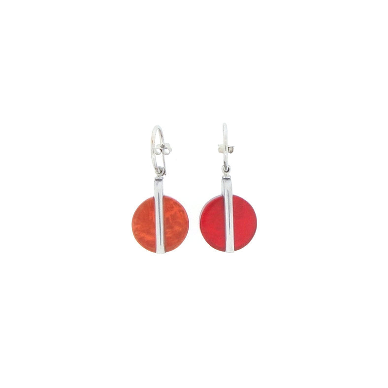 Coral Lollipop Earrings - The Nancy Smillie Shop - Art, Jewellery & Designer Gifts Glasgow