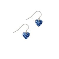 Cornflower Heart Earrings - The Nancy Smillie Shop - Art, Jewellery & Designer Gifts Glasgow