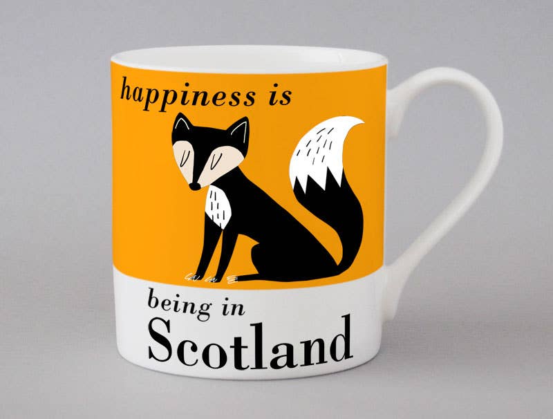 Country & Coast Mugs Scotland: Highland Cow | Blue - Scotland