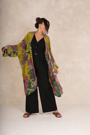 Crane Olive Grande Kimono - Clothing - Scotland