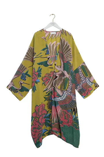 Crane Olive Grande Kimono - Clothing - Scotland