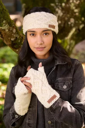 Cream Enniskerry Handwarmers - Hats - Scotland