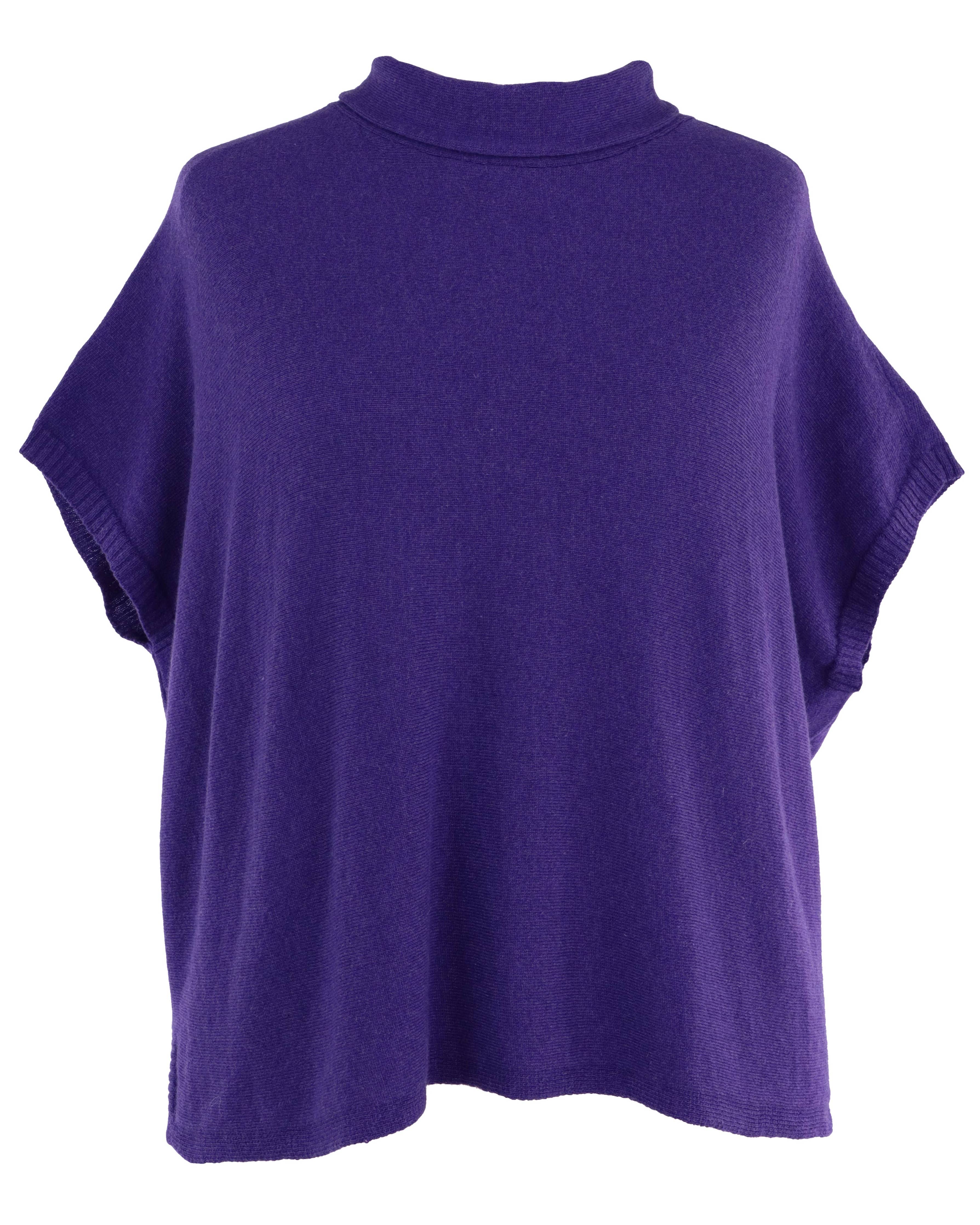 Classic Cashmere Blend Tunic: Ice Blue