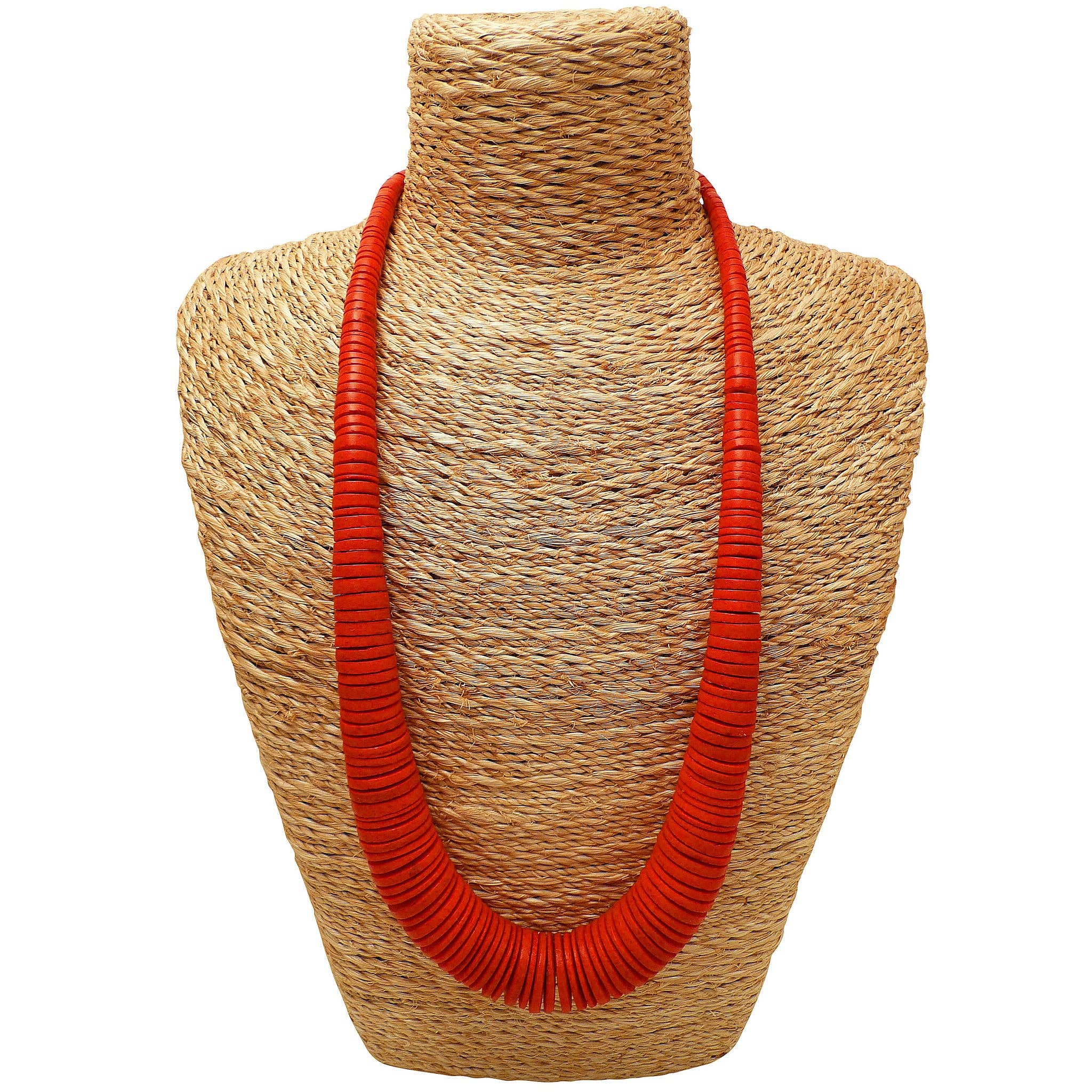 H1838 Long Graduated Coco Necklaces (x5 colours): Turquoise Blue