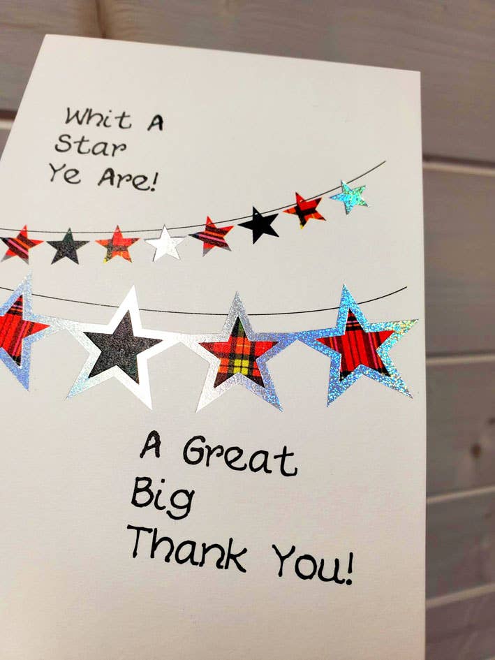 THANK YOU CARD STAR