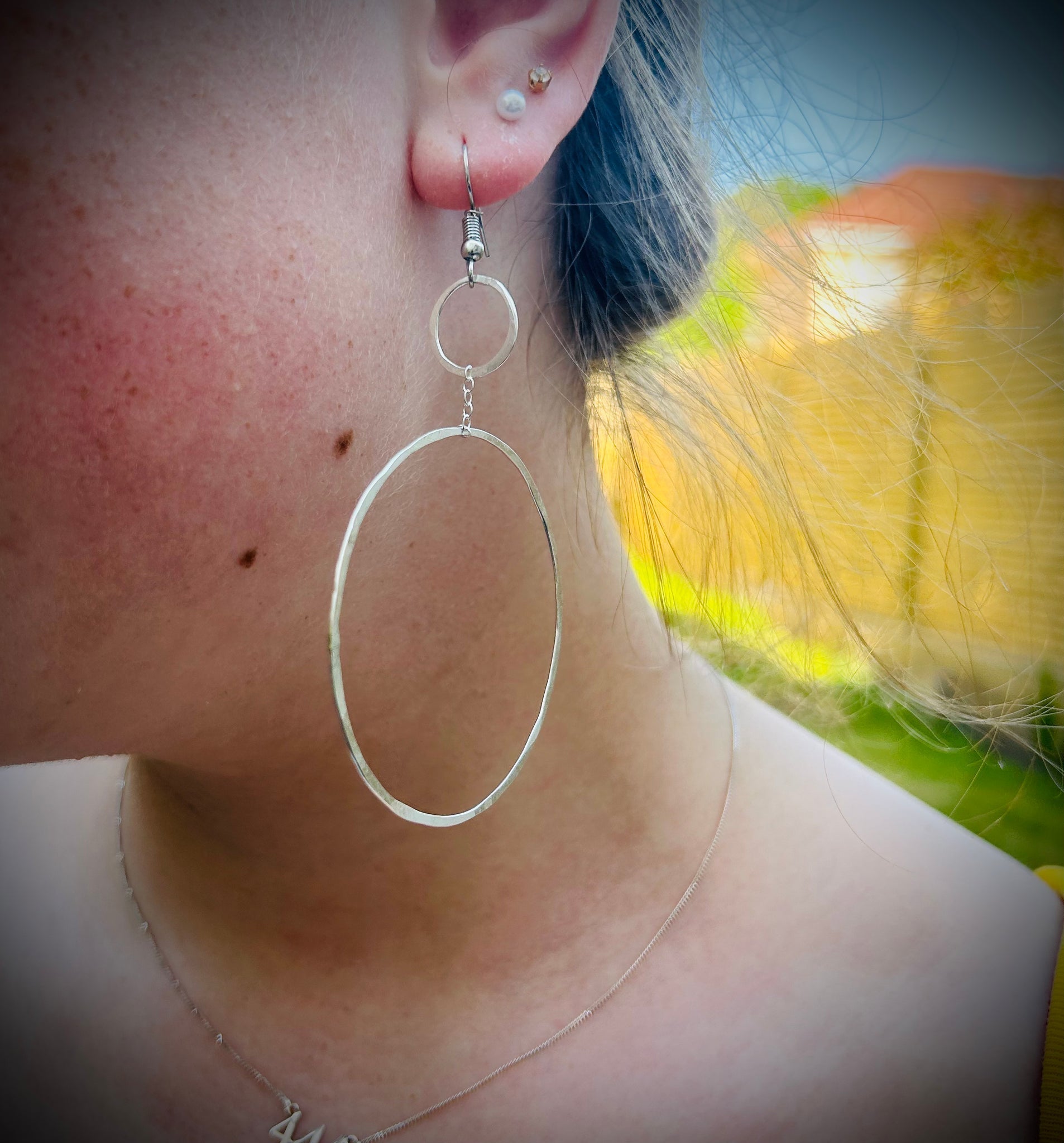 Daisy Hoop Earrings - The Nancy Smillie Shop - Art, Jewellery & Designer Gifts Glasgow