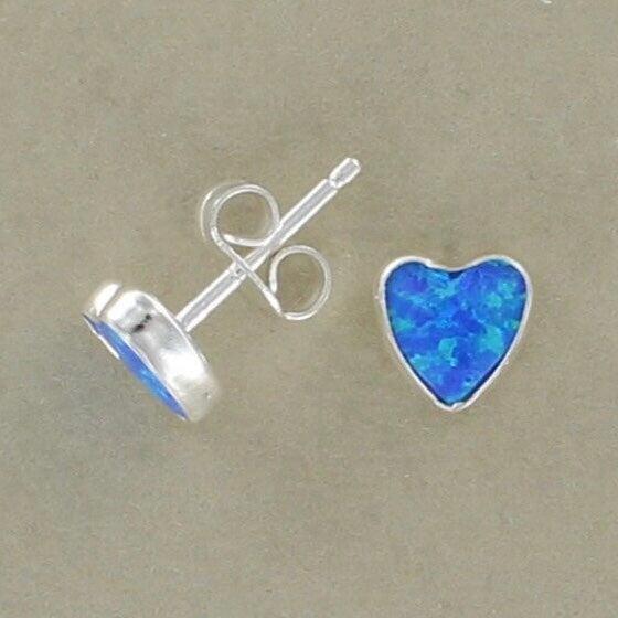 Dark Blue Heart Studs - The Nancy Smillie Shop - Art, Jewellery & Designer Gifts Glasgow