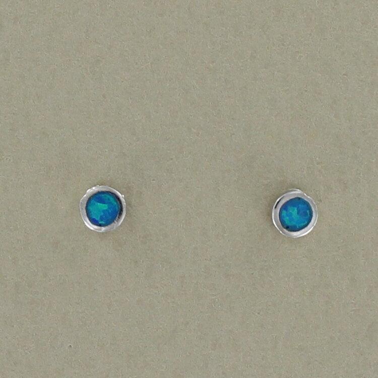 Dark Blue Opal Earrings - The Nancy Smillie Shop - Art, Jewellery & Designer Gifts Glasgow