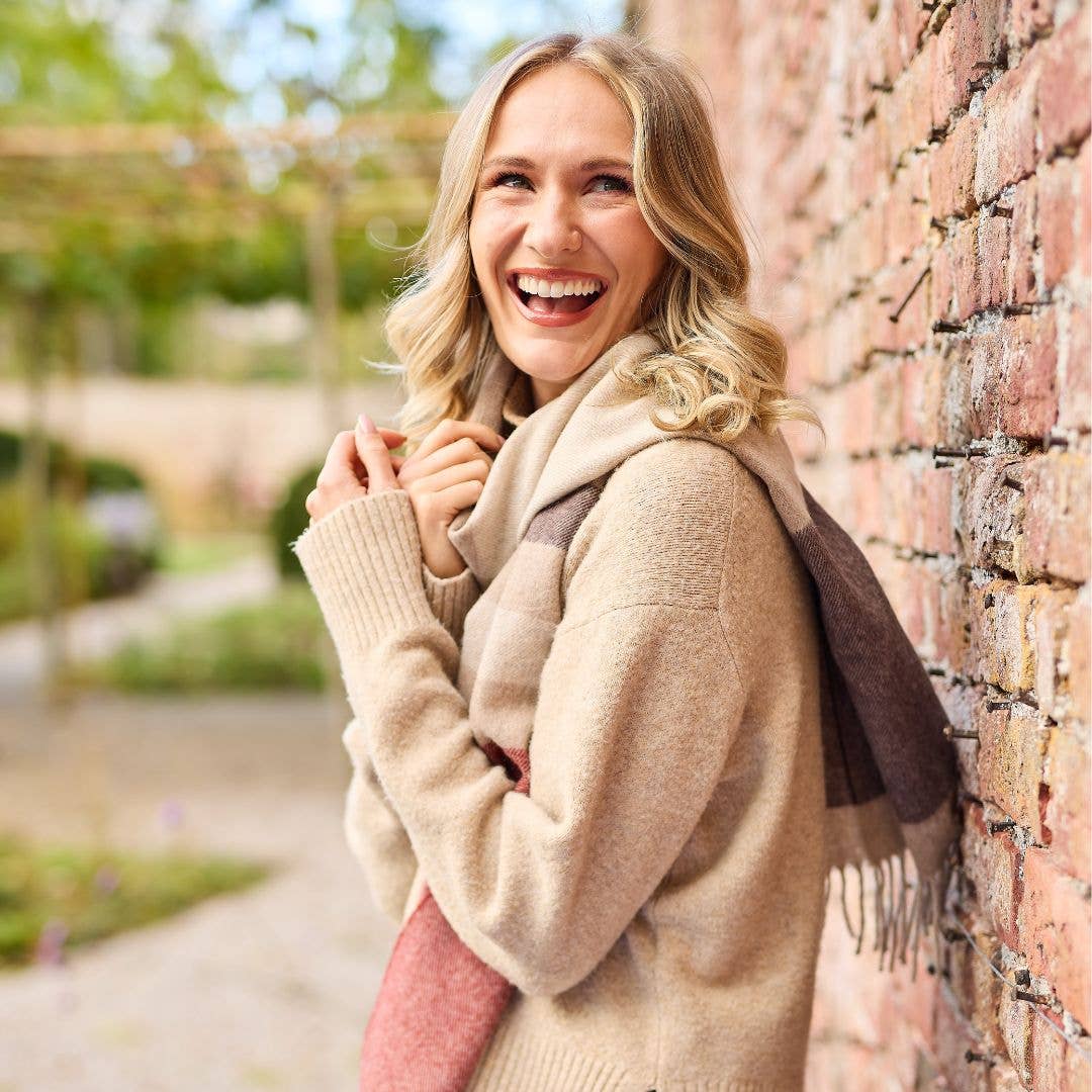 Lambswool Stripe Scarf : Canary