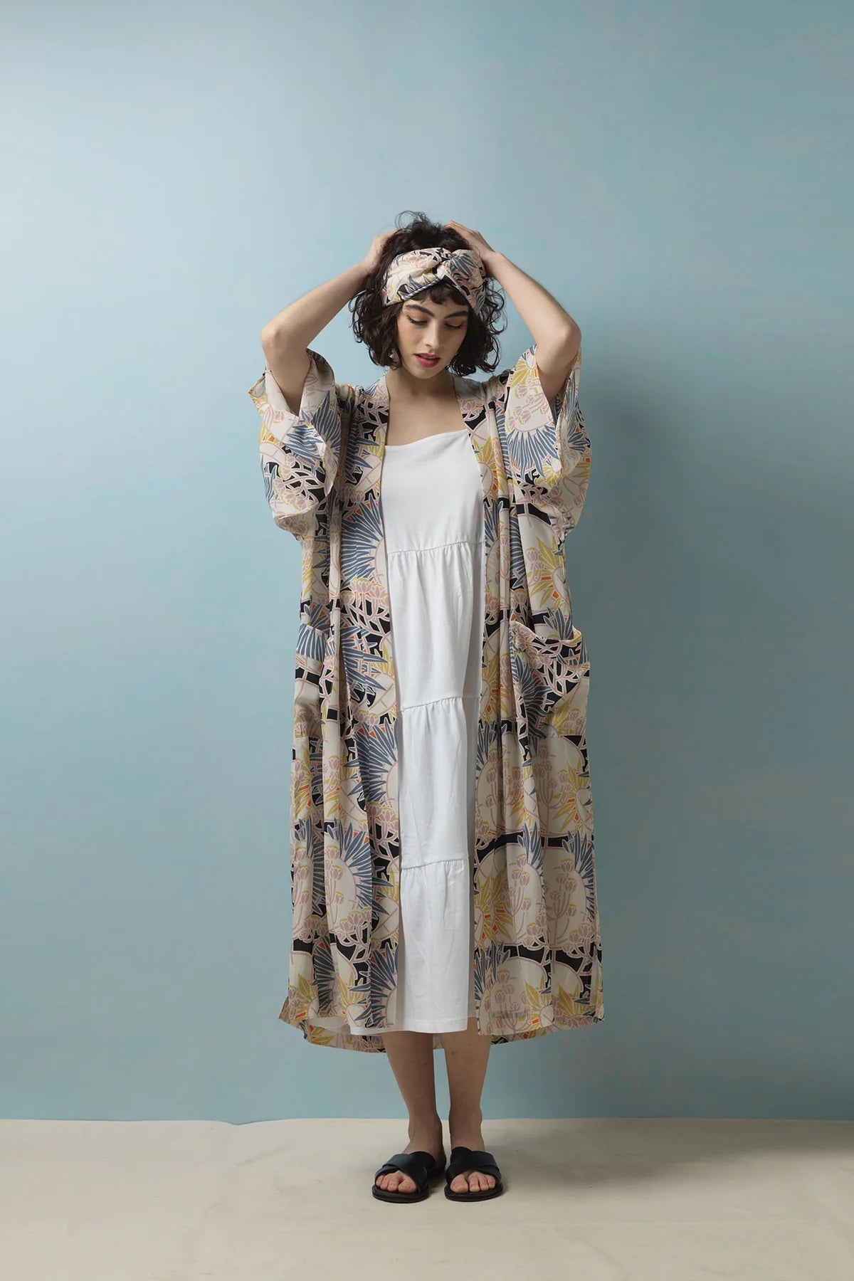 Deco Daisy Crepe Gown - The Nancy Smillie Shop - Art, Jewellery & Designer Gifts Glasgow