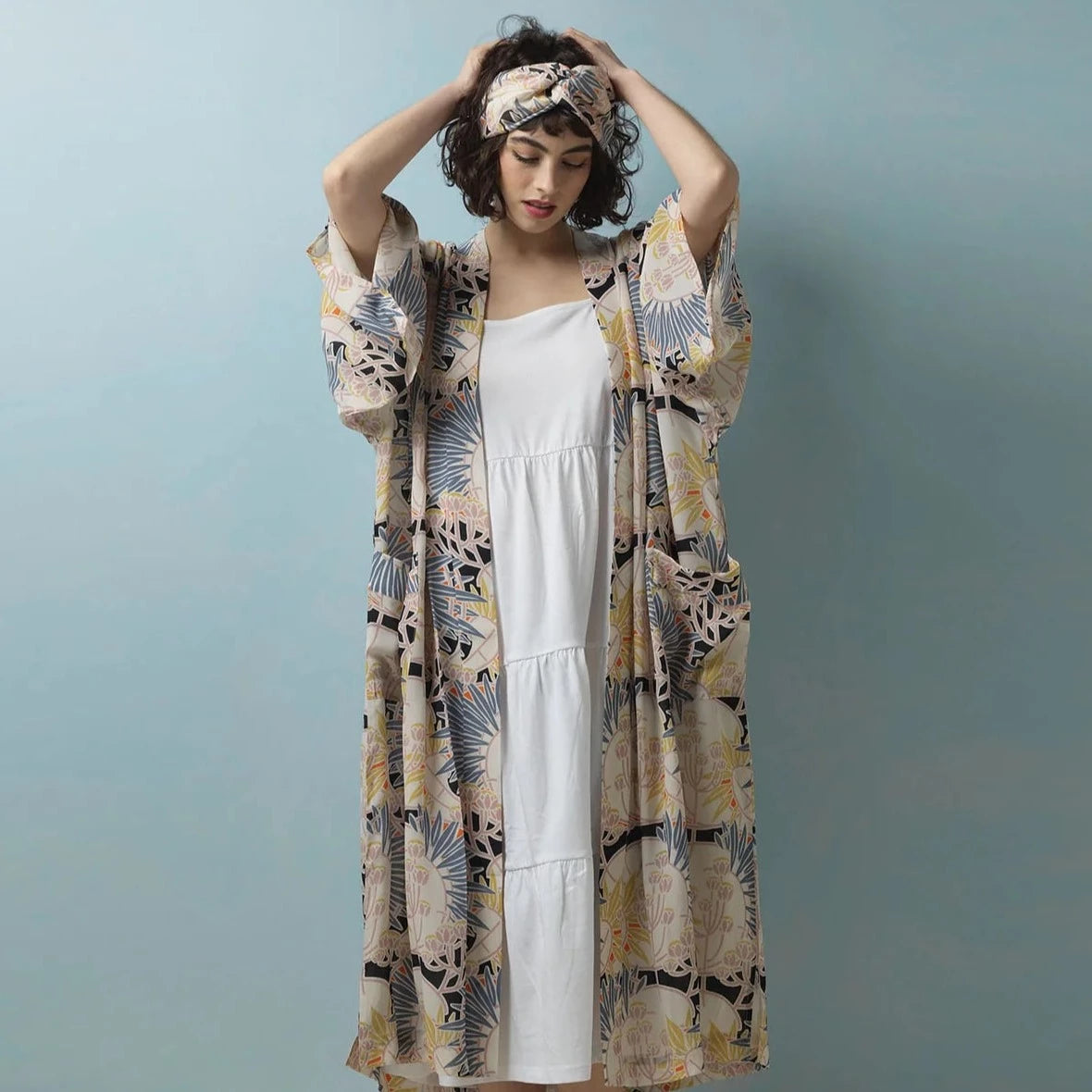 Deco Daisy Crepe Gown - The Nancy Smillie Shop - Art, Jewellery & Designer Gifts Glasgow