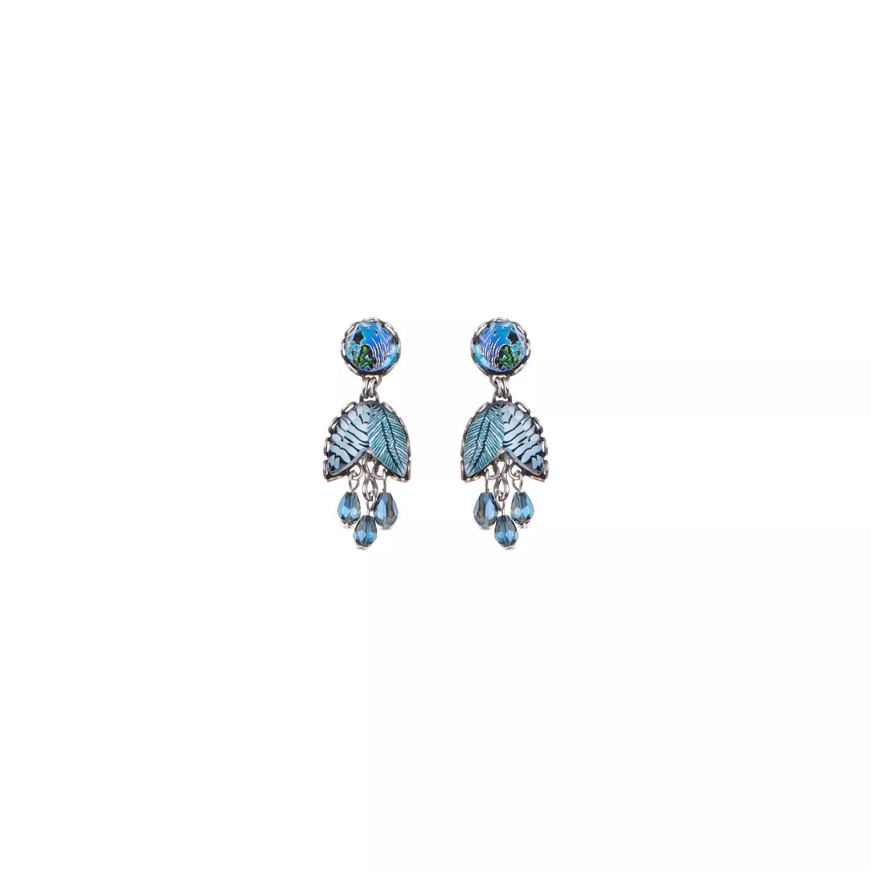 Deep Sea Nerida Earrings - The Nancy Smillie Shop - Art, Jewellery & Designer Gifts Glasgow