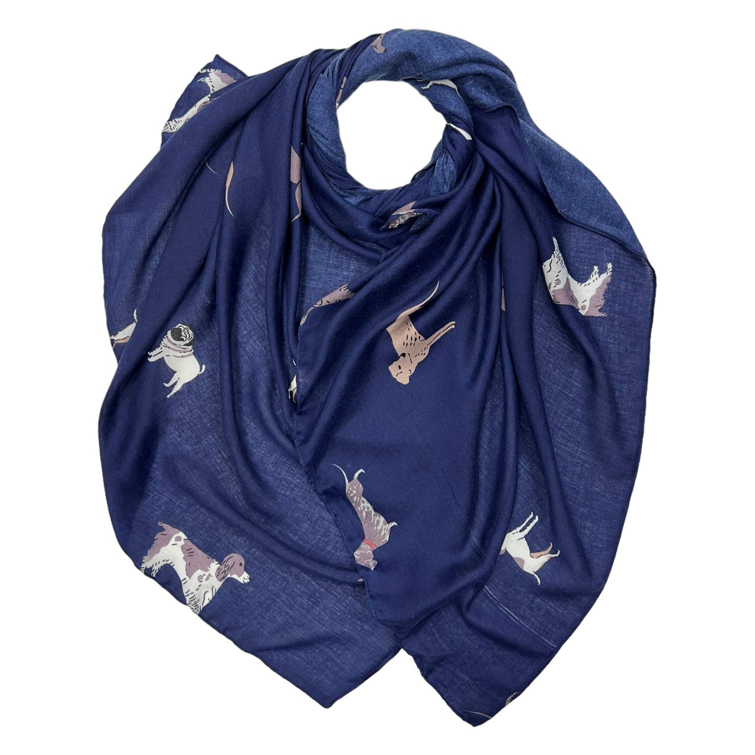 Dog printed scarf - The Nancy Smillie Shop - Art, Jewellery & Designer Gifts Glasgow