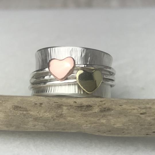 Double Heart Spinning Ring - The Nancy Smillie Shop - Art, Jewellery & Designer Gifts Glasgow