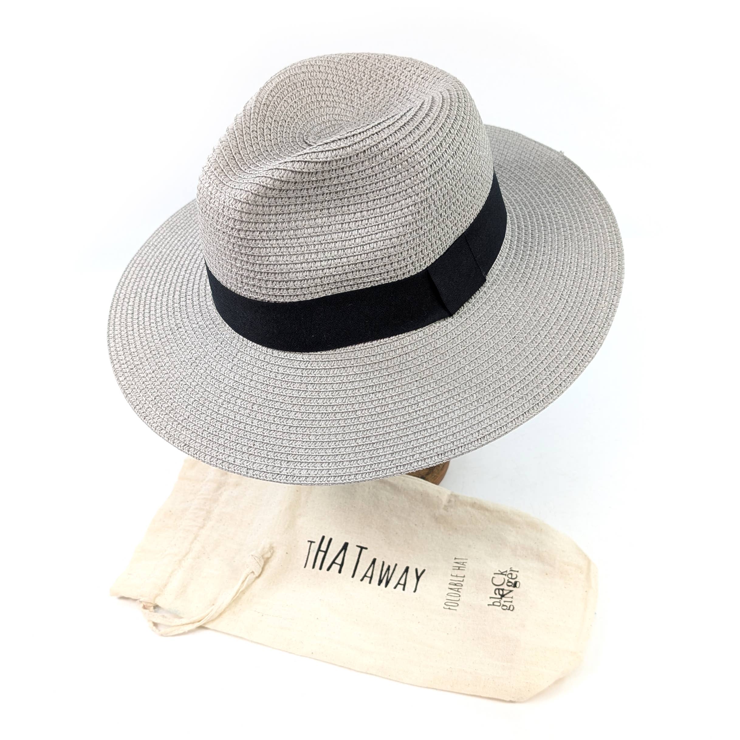Dove Grey Panama Foldable Hat (57cm) - ALL ITEMS - Scotland