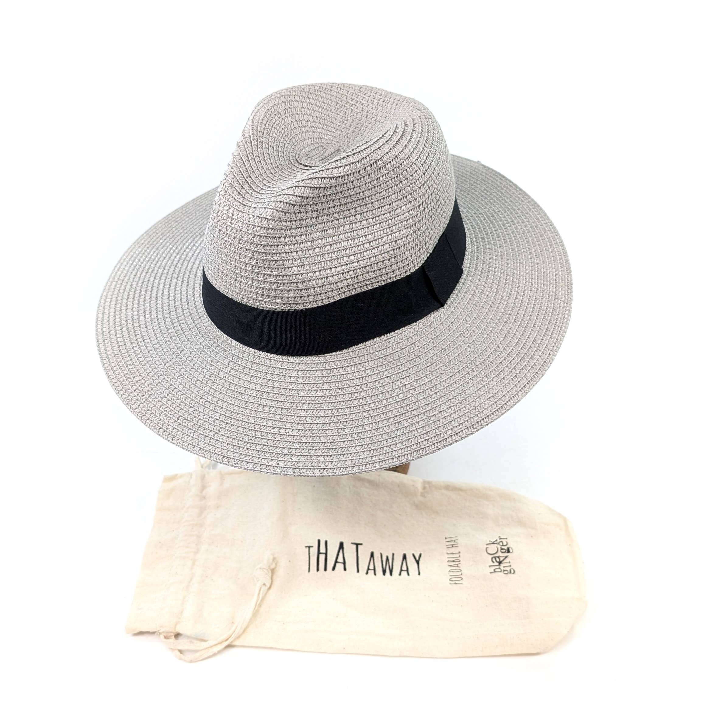 Dove Grey Panama Foldable Hat (57cm) - ALL ITEMS - Scotland
