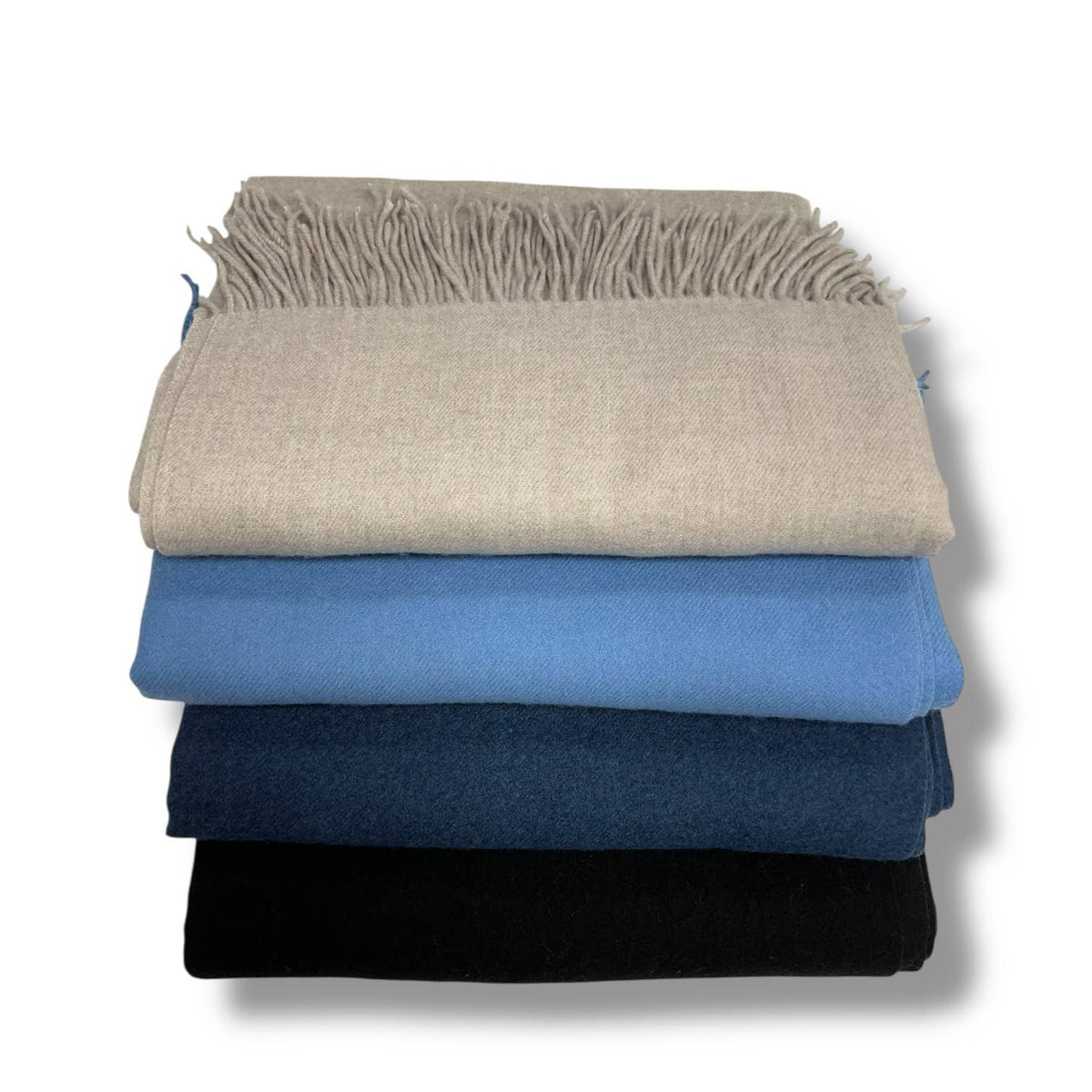Classic Plain wool Blend with Tassels  300 gr + : Brushed Lime