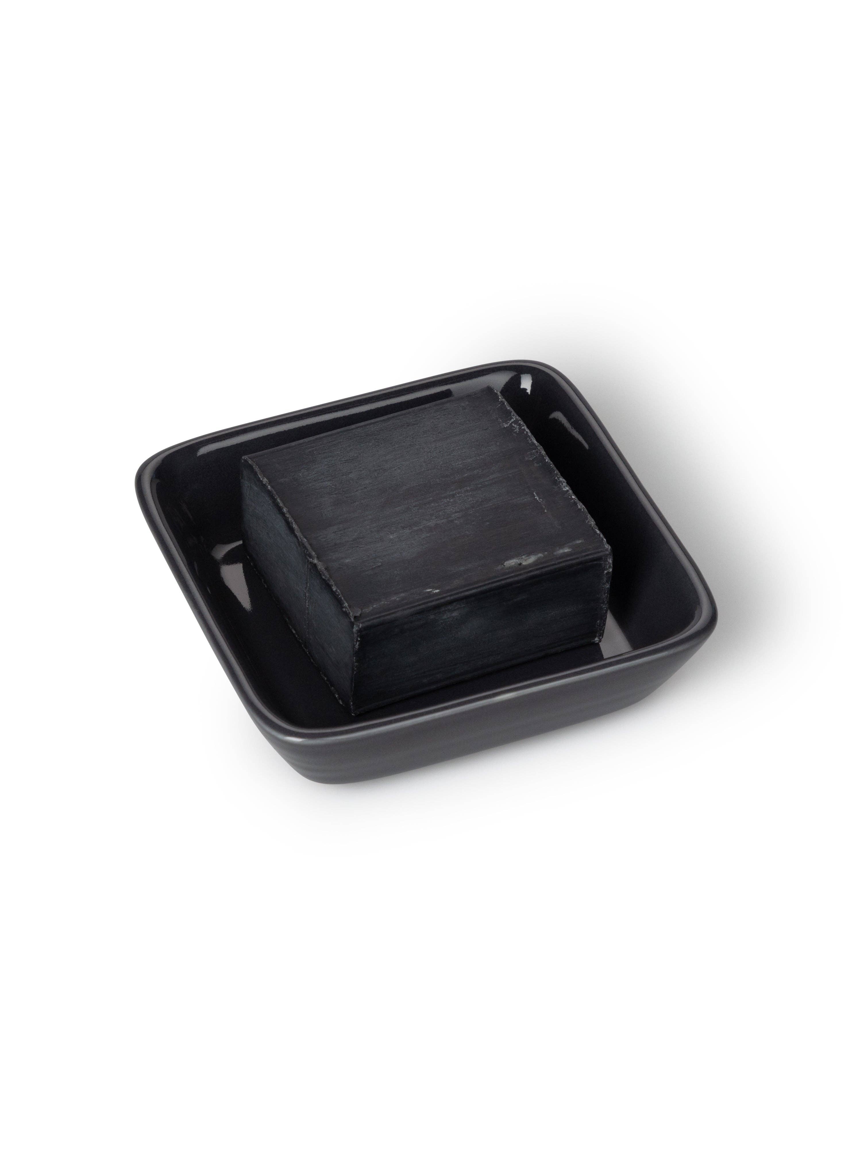 Porcelain Soap Dish | Charcoal