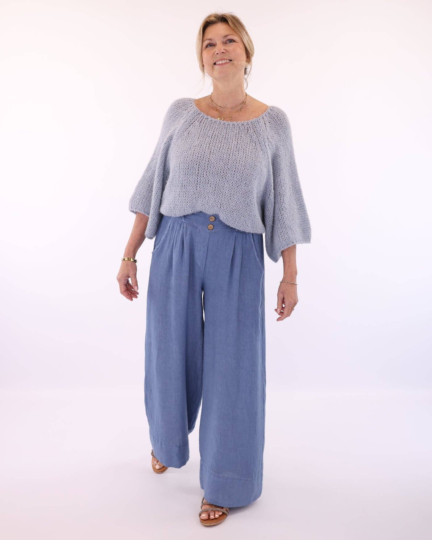 Alpaca Blend Swing Jumper: Cream