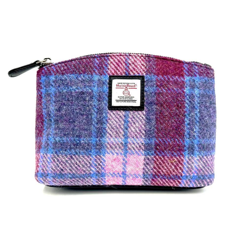 Harris Tweed Cosmetic Bag Pastel Pink