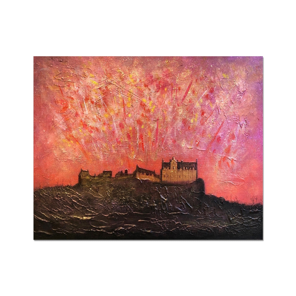 Edinburgh Castle Fireworks Artist Proof Collector Print - All Art Prints - Scotland