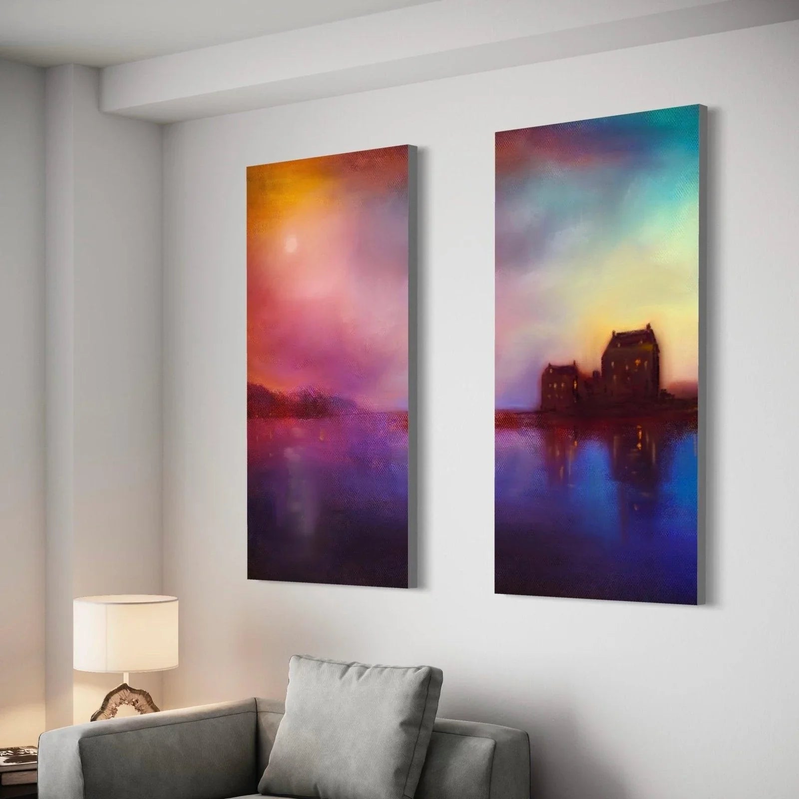 Eilean Donan Castle Sunset  | Statement Interior Wall Art from Scotland