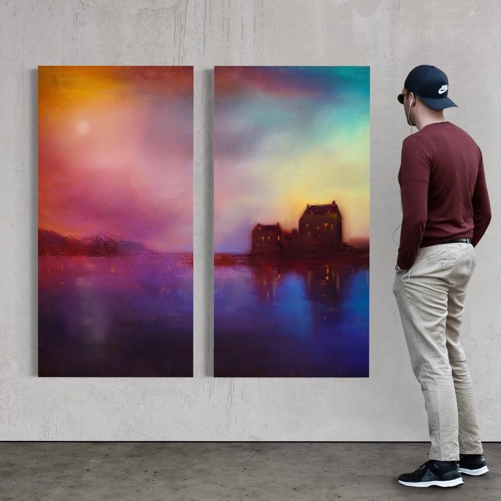 Eilean Donan Castle Sunset  | Statement Interior Wall Art from Scotland