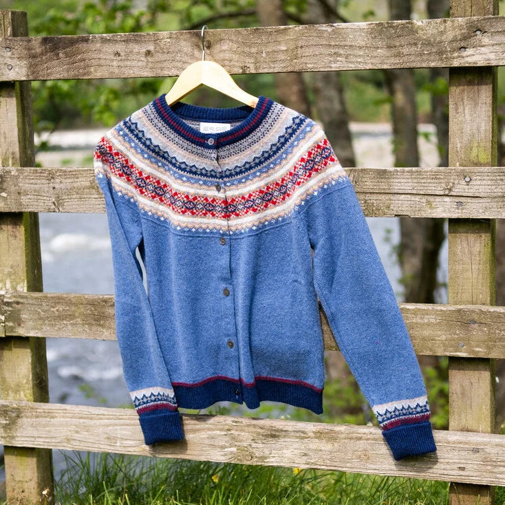 Blue Alpine Short Cardigan - Large