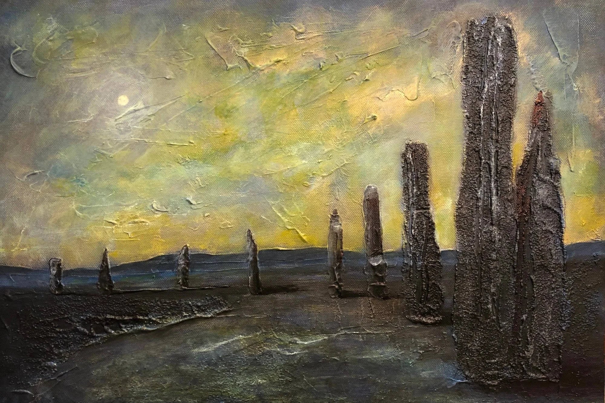 An Ethereal Ring Of Brodgar  | Statement Interior Wall Art from Scotland