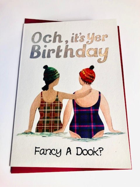 Fancy A Dook Card - The Nancy Smillie Shop - Art, Jewellery & Designer Gifts Glasgow