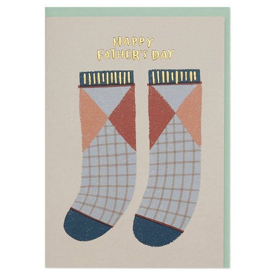 Father's Day Socks Card - The Nancy Smillie Shop - Art, Jewellery & Designer Gifts Glasgow