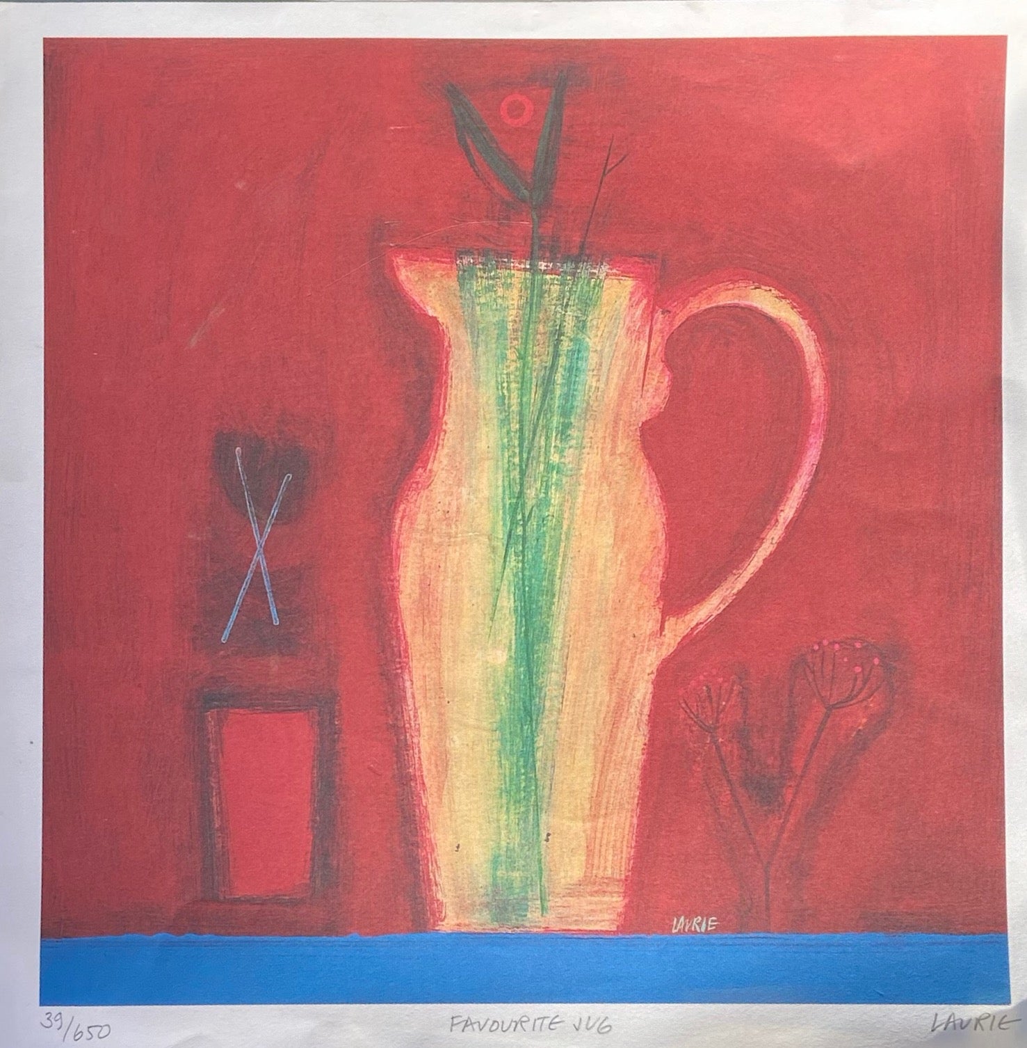 Favourite Jug by Simon Lawrie - Signed Print - The Nancy Smillie Shop - Art, Jewellery & Designer Gifts Glasgow