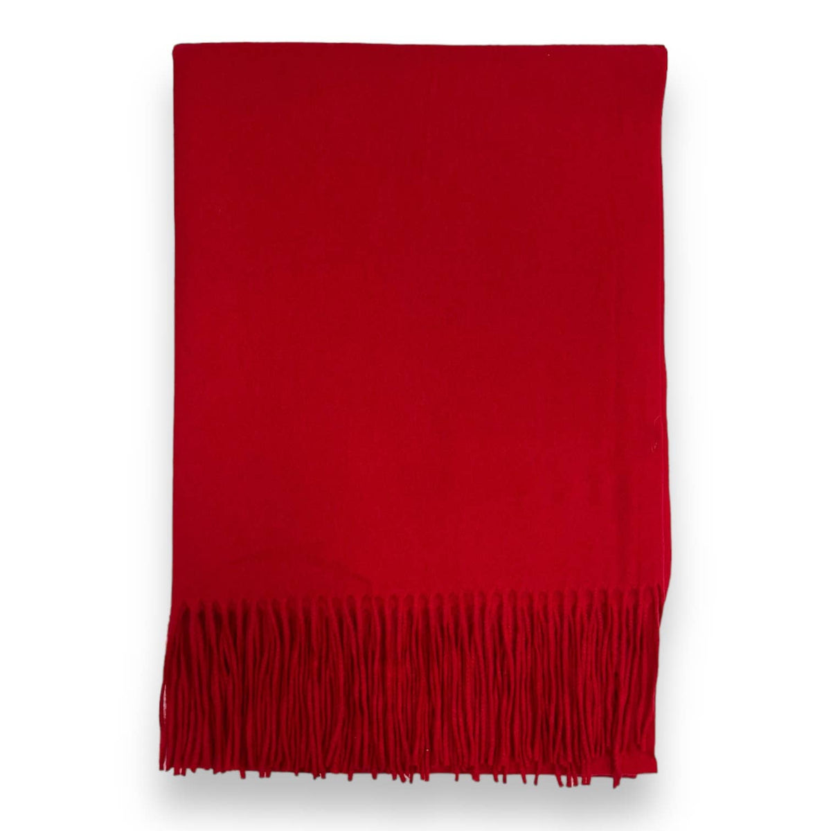Classic Plain wool Blend with Tassels  300 gr + : Khaki