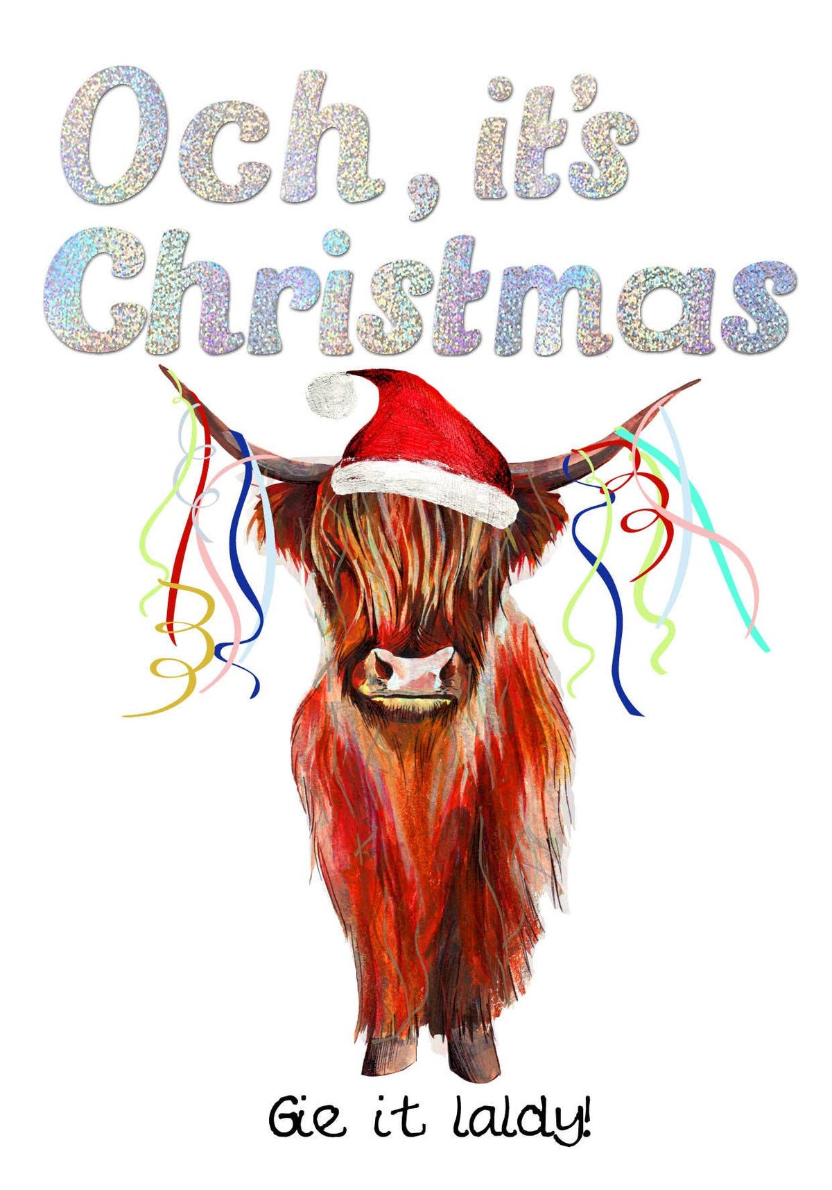 CHRISTMAS GIE IT LALDY CHRISTMAS Card